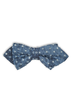 Noeud papillon en denim  - Denim fabric bow tie