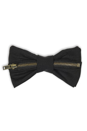 Noeud papillon avec fermeture éclair horizontale - handmade wool Bow tie with horizontal zipper 