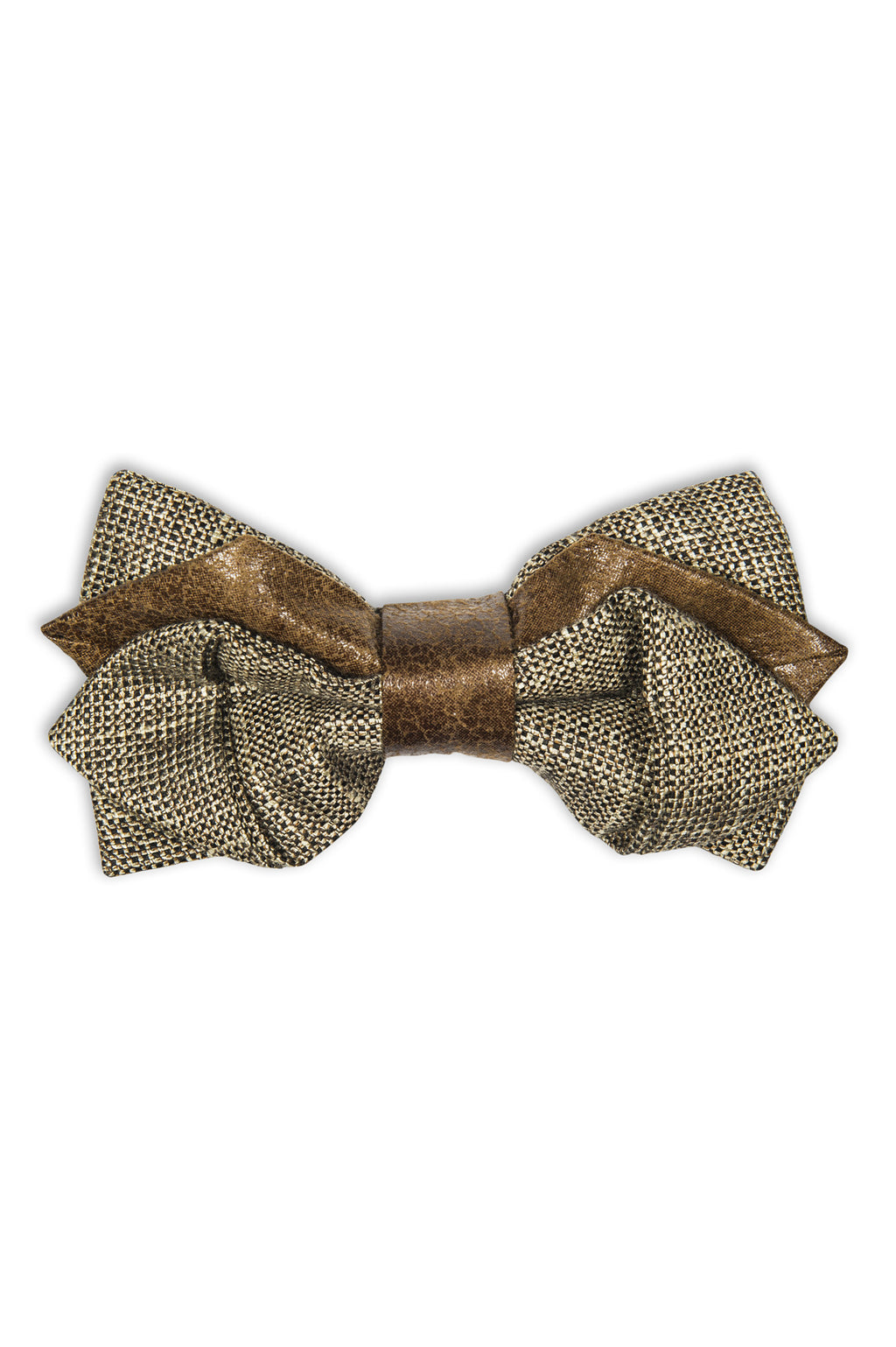 Handmade wool bow tie in a original cut - Noeud papillon avec coupe originale 