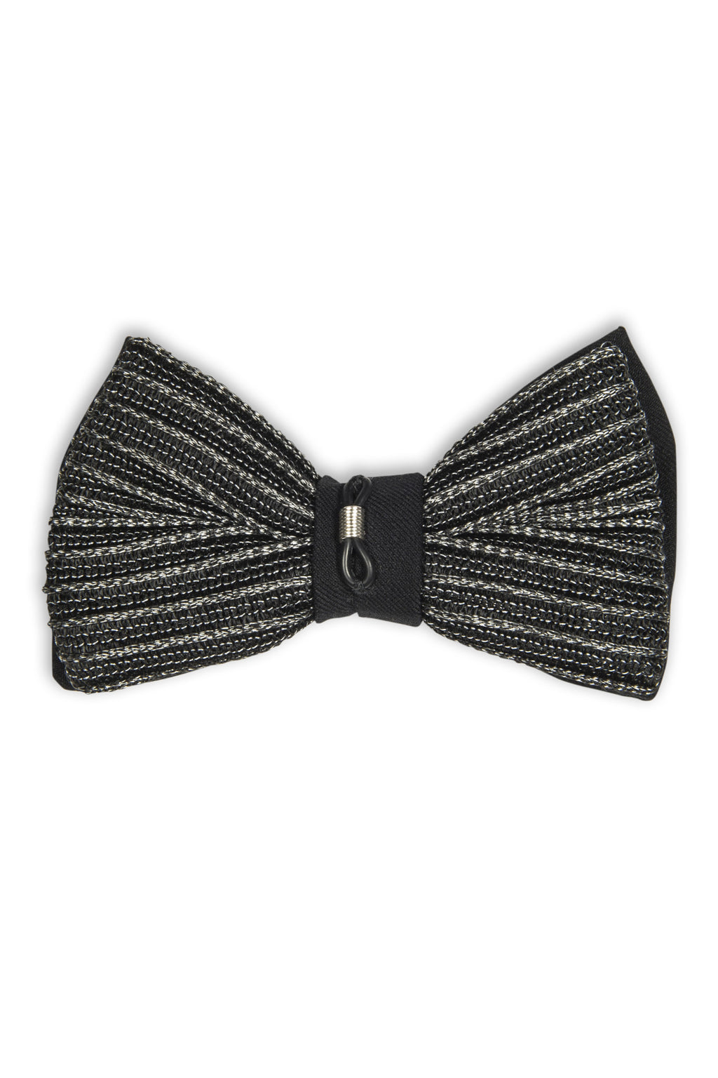 Noeud papillon avec attache métal sur le noeud - Italian fabric bow tie with attachment  